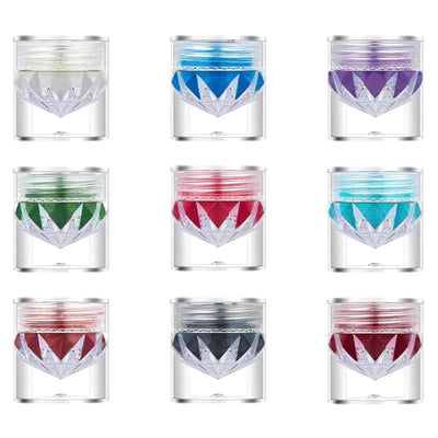 9 Colors Aurora Pearl Chrome Nail Powder - Luxury Fabulous Cosmetics
