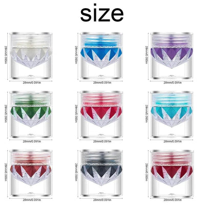 9 Colors Aurora Pearl Chrome Nail Powder - Luxury Fabulous Cosmetics
