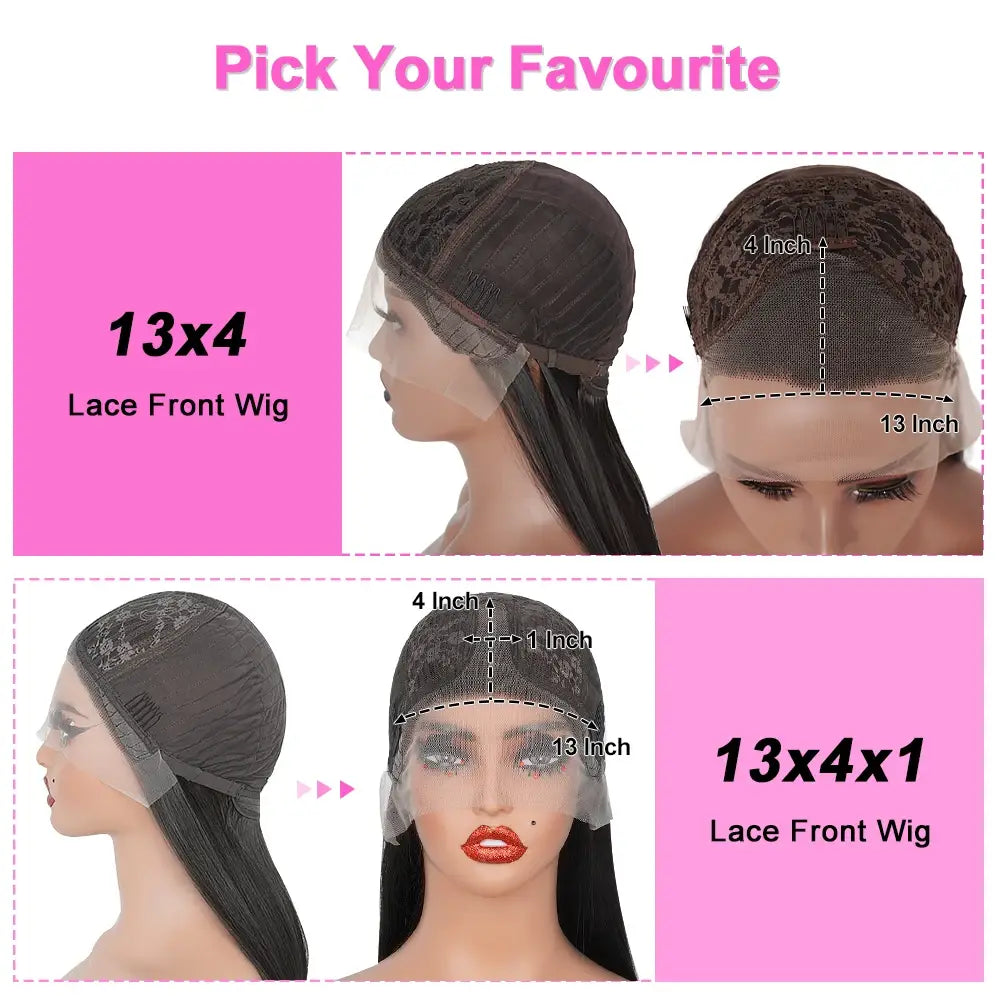 30’’ Bone Straight Synthetic Lace Front Wig