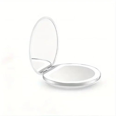 Magnifying Travel Makeup Mirror with Light - Luxury Fabulous Cosmetics